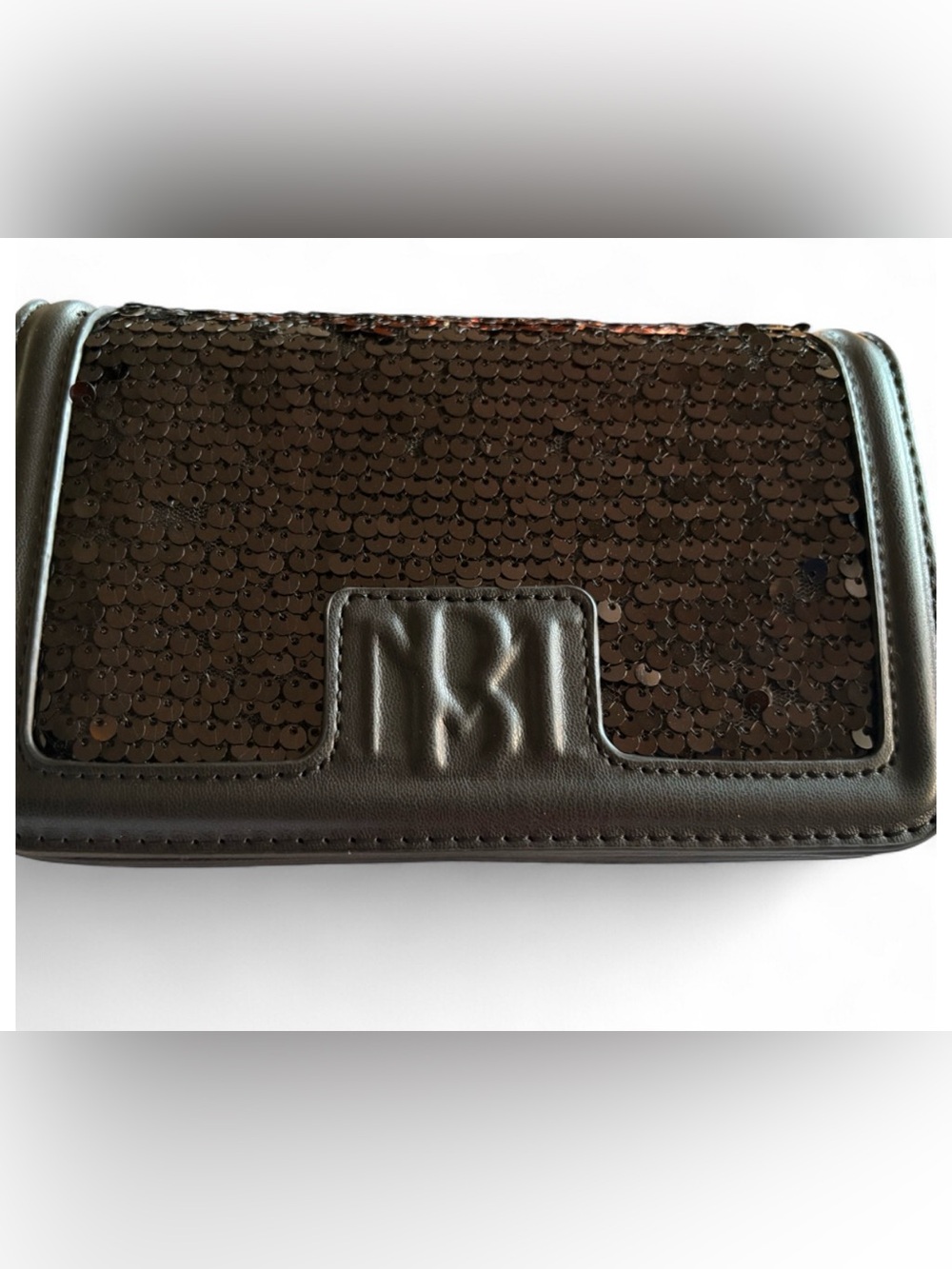 NWT Badgley Mischka Black Sequin Cover Crossbody Bag BM-4174 - NEW